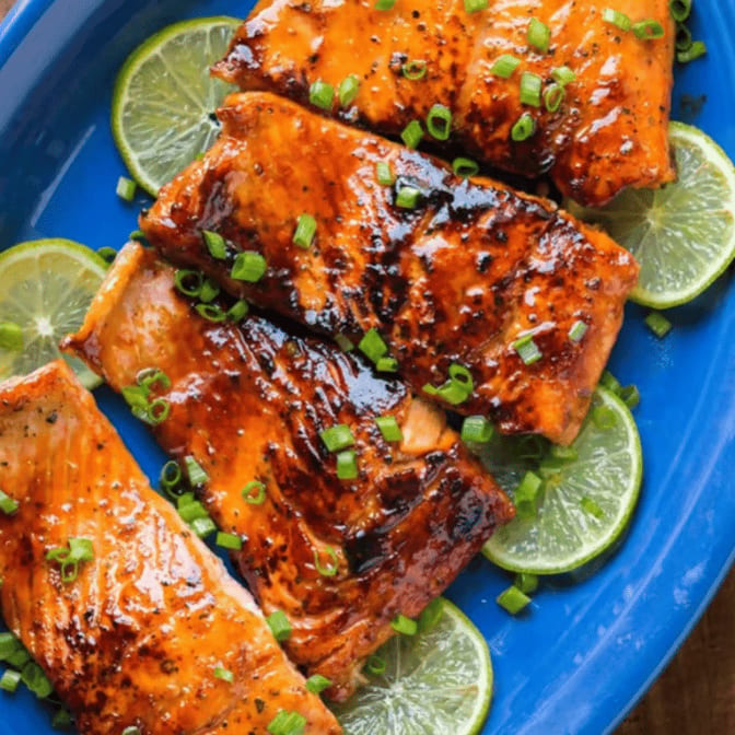 Honey Garlic Salmon.