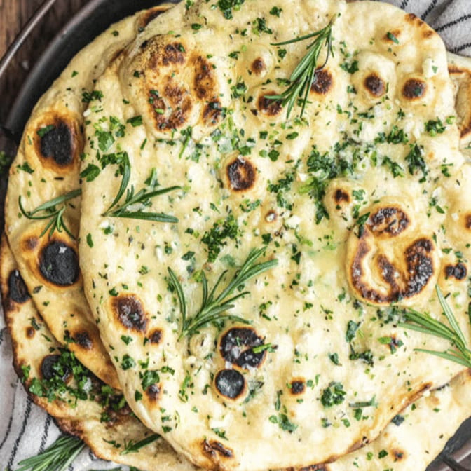 Rosemary Olive Naan.